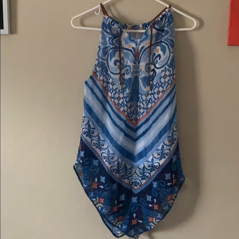Blue printed tank